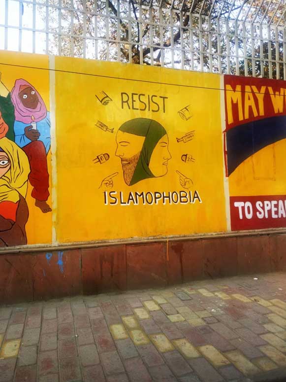 Graffiti at Jamia