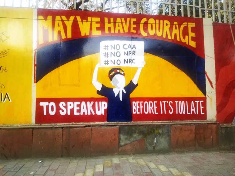 Graffiti at Jamia