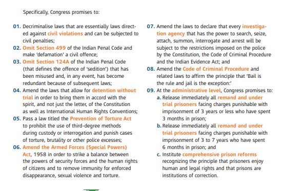 From Congress Manifesto -2