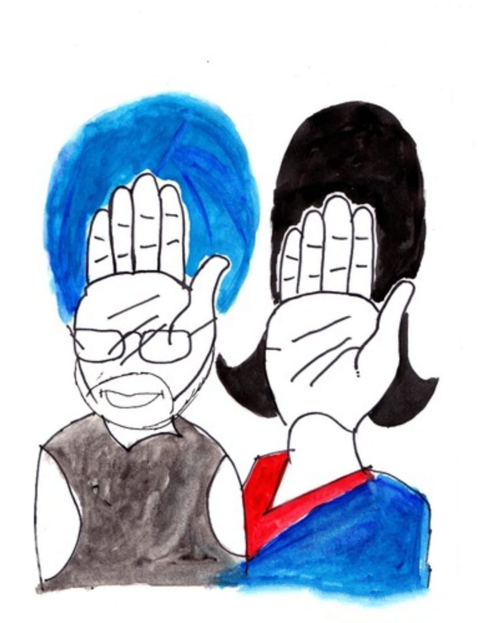 Congress symbol Manmohan Singh Sonia Gandhi